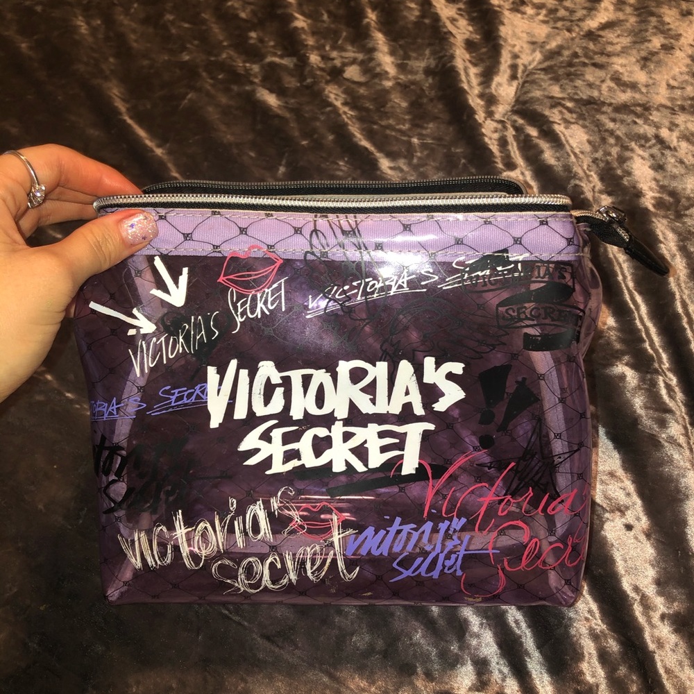 VS Purple/Transparent Travel Bag